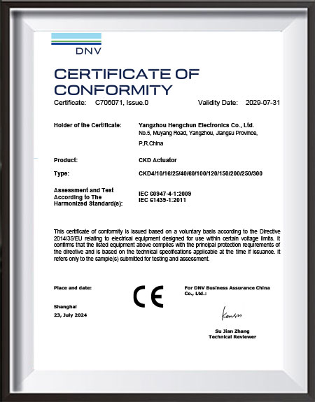 Certificado CE - LVD de Baixa Tensão