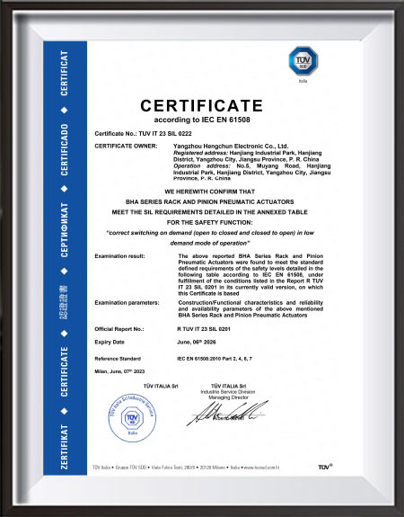 Pneumático TUV IT 23 SIL 0222-BHA2